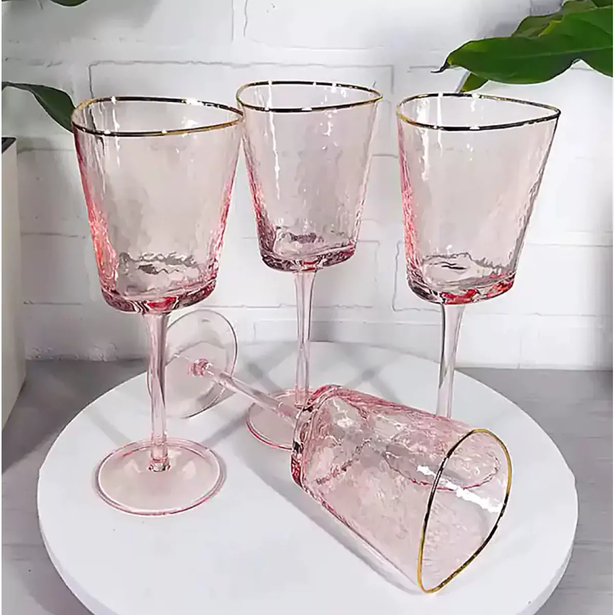 image of pink glass